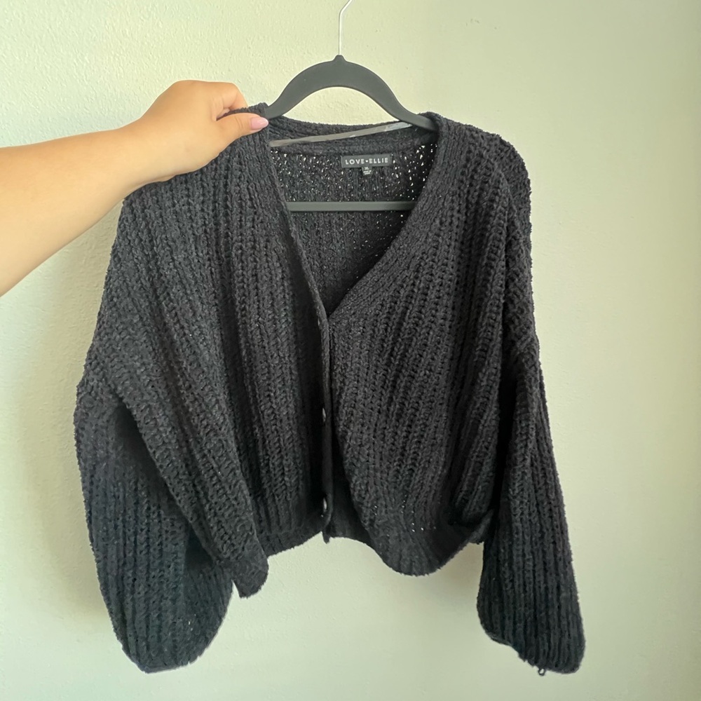 Women's Classic Black Cardigan